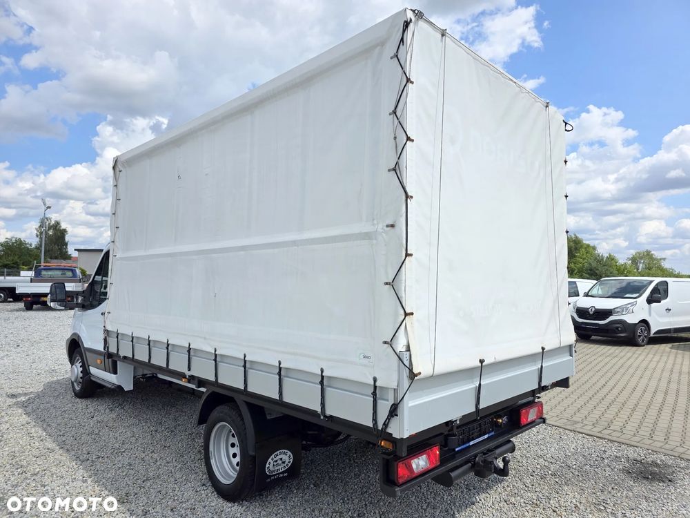 Ford TRANSIT 2,0 TDCI 170 KONNA SKRZYNIA 4,2M PLANDEKA FIRANKA BLIŻNIAKI DO 3,5T KLIMA LEDY GWARANCJA - 3