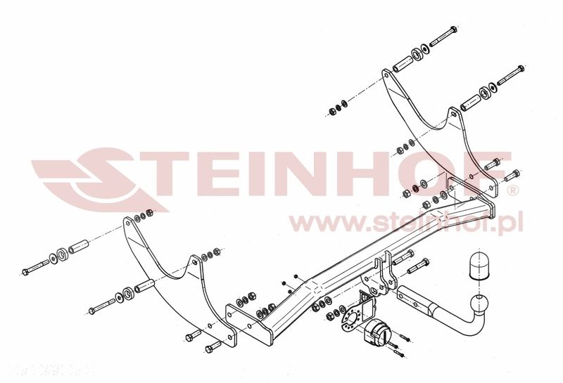Hak Holowniczy + MODUŁ 7PIN do Dacia Logan MCV od 2013 - 2