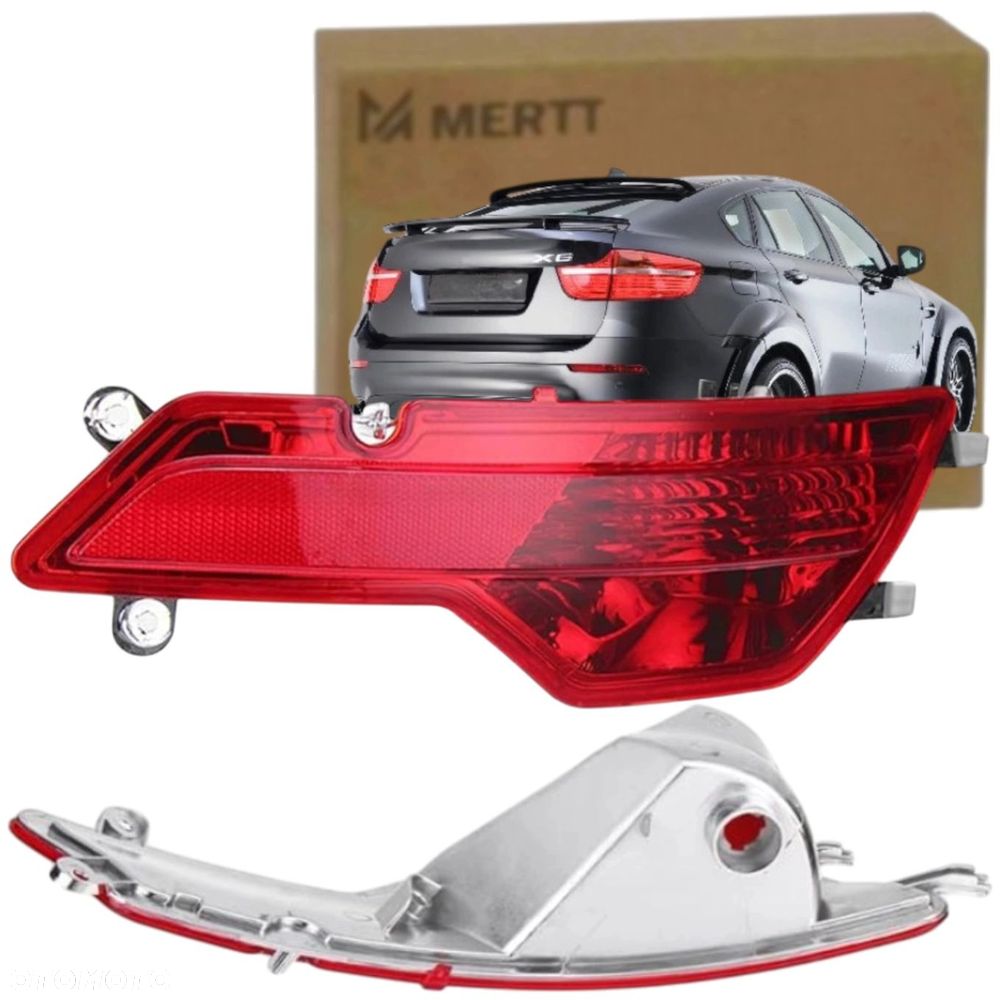 BMW X6 E71 2007-2014 LAMPY PRZECIWMGIELNE TYŁ PRAWA LEWA Z ODBLASKIEM - 2