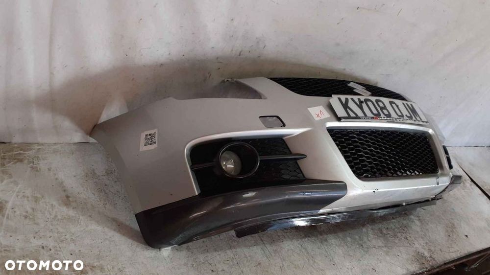 + ZDERZAK PRZÓD PRZEDNI SUZUKI SWIFT 4 IV 6 VI SPORT ZCC SREBRNY HALOGENY - 4