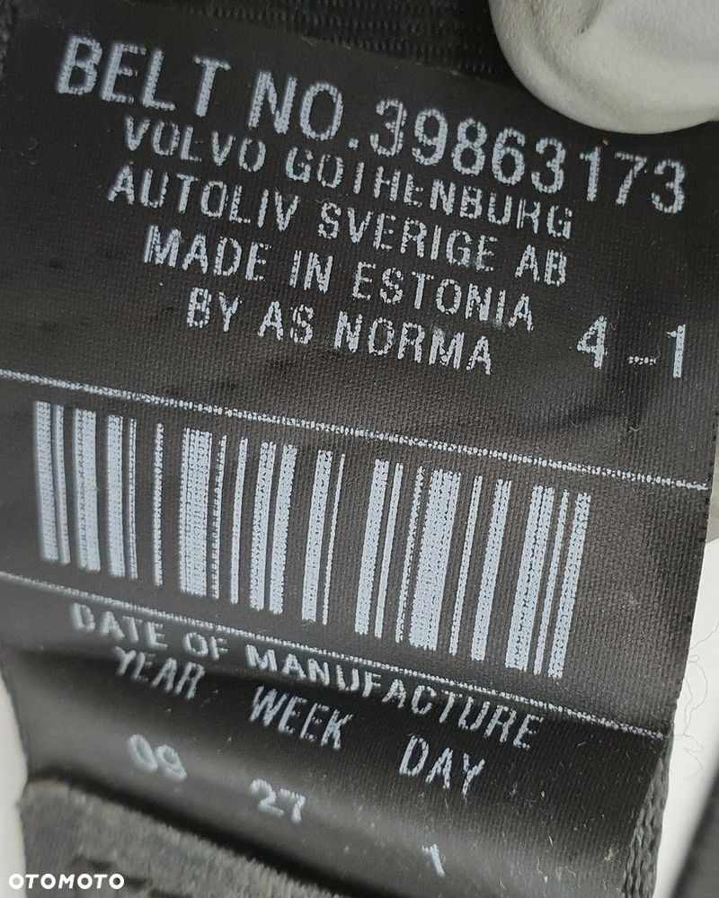 DESKA KONSOLA PODUSZKI PASY VOLVO V70 III ORYGINAŁ - 8