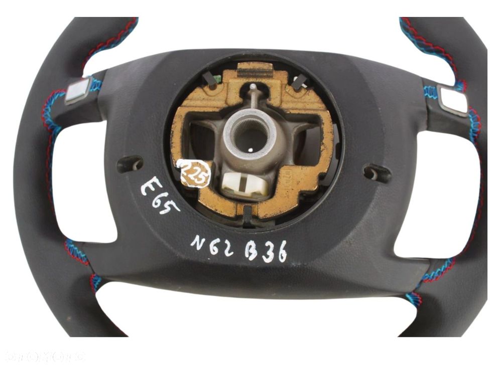 KIEROWNICA BMW SERIA 7 E65 E66 PRZEDLIFT LIFT NOWA SKÓRA OBSZYTA - 12