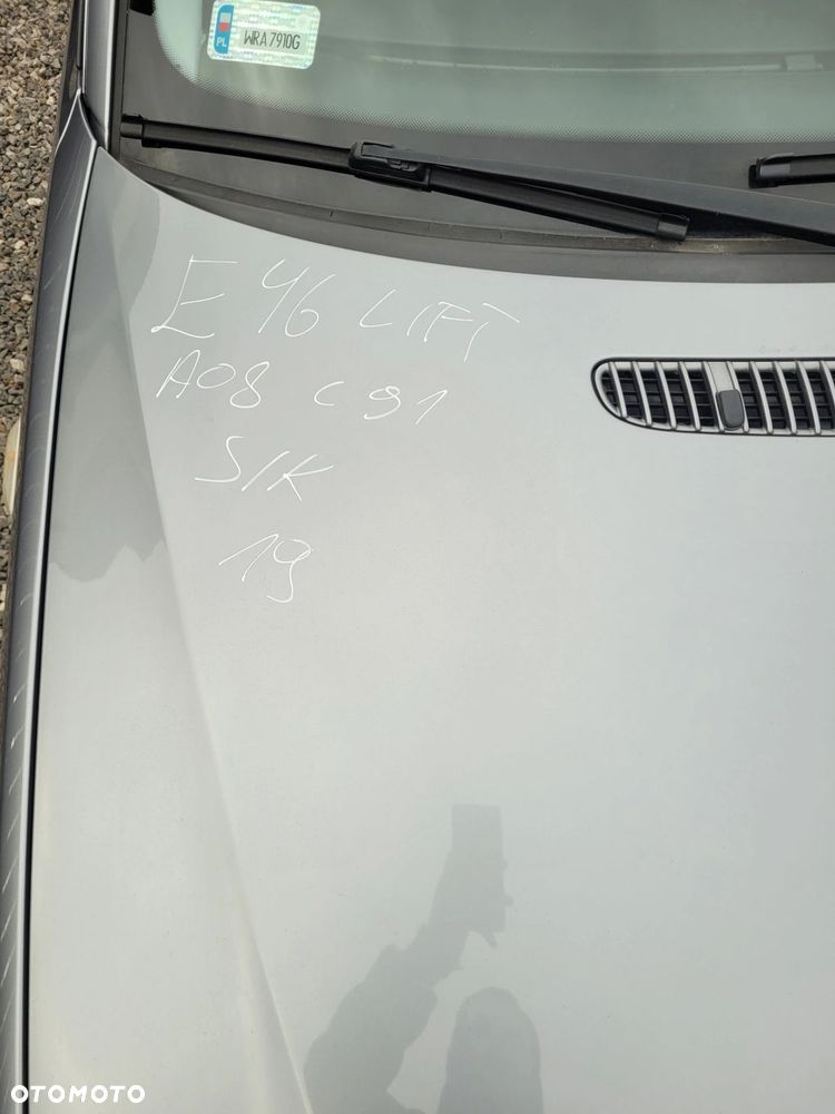MASKA POKRYWA SILINIKA BMW E46 SEDAN KOMBI A08 SILBERGRAU LIFT C91 - 2