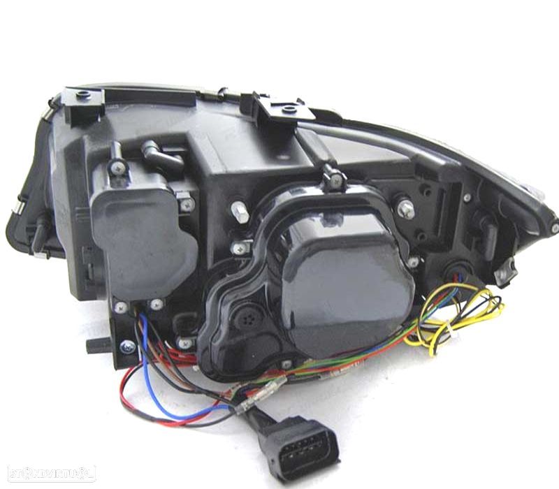 FARÓIS ANGEL EYES AFS U 3D XENON LED BMW SERIE 3 E90 E91 08-12 FUNDO PRETO - 2
