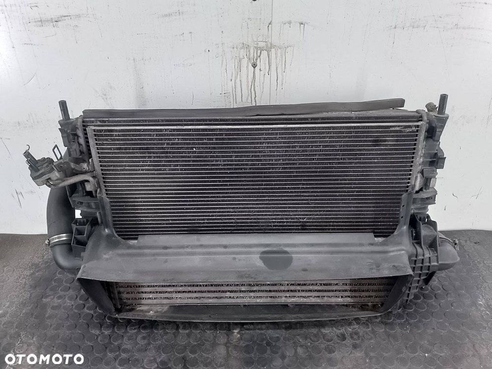 ZESTAW CHŁODNIC WODA KLIMA INTELCOOLER WENTYLATOR VOLVO V50 4N5H-19710-BD - 1