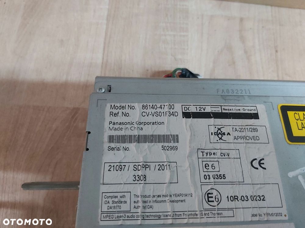 Toyota Prius III Radio 86140-47100 nawigacja JBL Moduł nawigacji Harman - 3