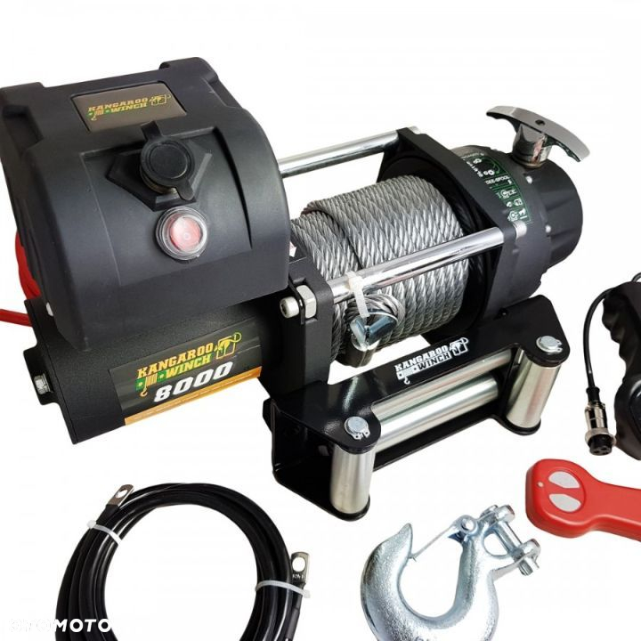Wyciągarka Elektryczna Kangaroowinch K8000E 12V Z Liną Stalową - 2