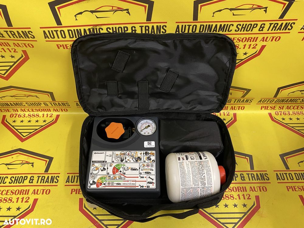 Kit pana Continental compresor auto 180w cu solutie pana Neutilizat - 2