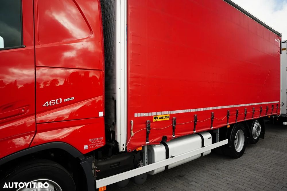Volvo FH 460 / COMBINAȚIE TANDEM / 120 M3 / TRANSITION / I-SAVE / I-PARK COOL / PUNTE RIDICATĂ / DIRECȚIE / WIELTON / CORTINĂ ARMATĂ - 8