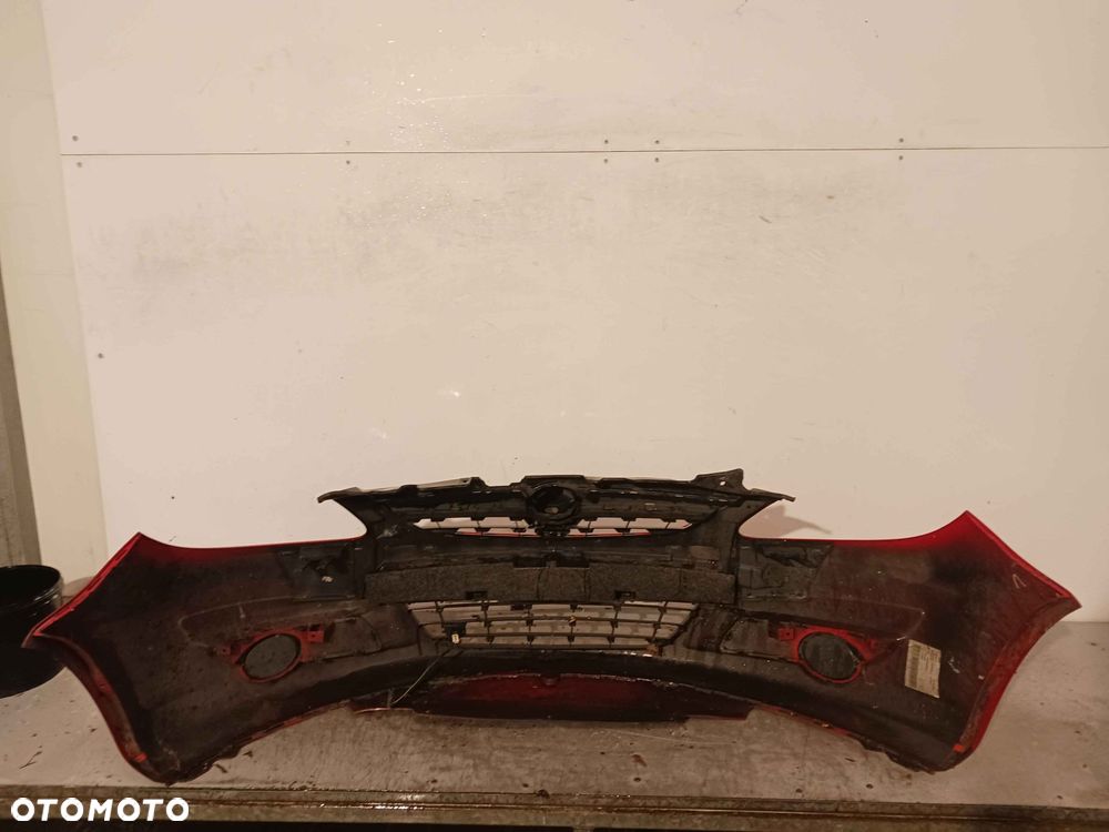 ^ ZDERZAK PRZÓD PRZEDNI OPEL CORSA D Z547 CZERWONY - 5