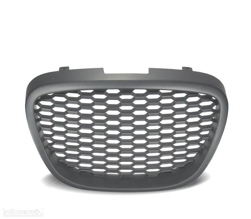 GRELHA FRONTAL SEAT LEON II 1P TOLEDO III 5P ALTEA 5P 04-09 PRETA SEM SÍMBOLO TIPO COLMEIA - 3
