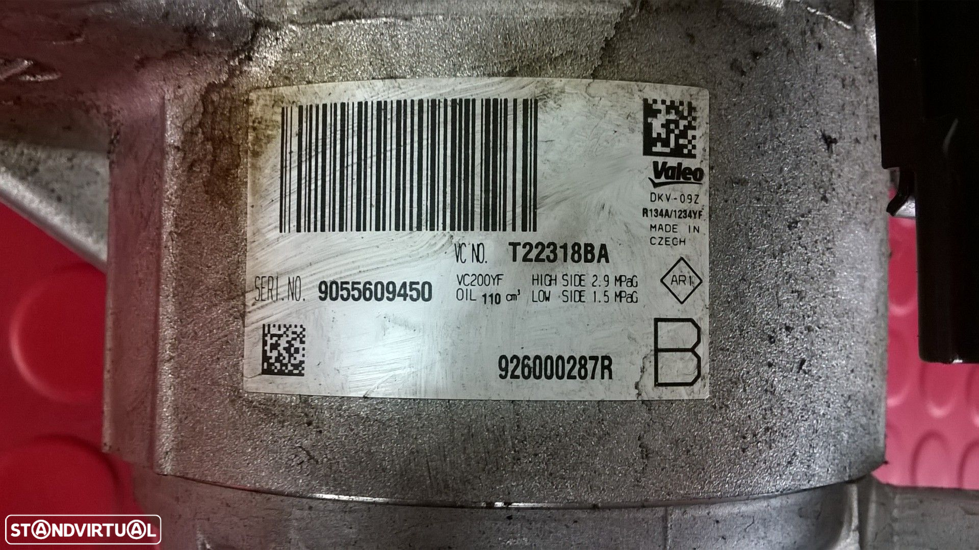 Compressor AC - 926000287R / T22318BA [Dacia Sandero II] - 2