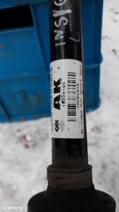 PÓŁOŚ Półośka Opel INSIGNIA  1.8 16v Lewa Prawa 13228196 13228196 - 1