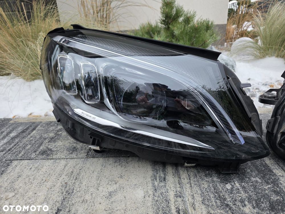 mercedes c klasa w205 205 lift lampy przód full led multibeam a2059061506kz a2059061606kz - 3