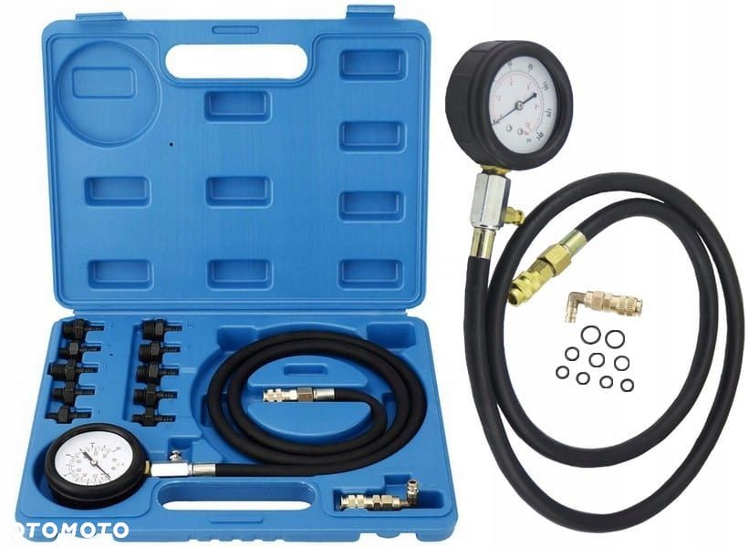 Manometr Tester Miernik Ciśnienia Olej Wąż 1.2m 140 PSI 10 Bar LT-C16 MAGMA - 11