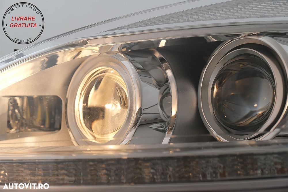 Faruri LED Mercedes W221 S-Class (2005-2009) Facelift Look LHD- livrare gratuita - 8