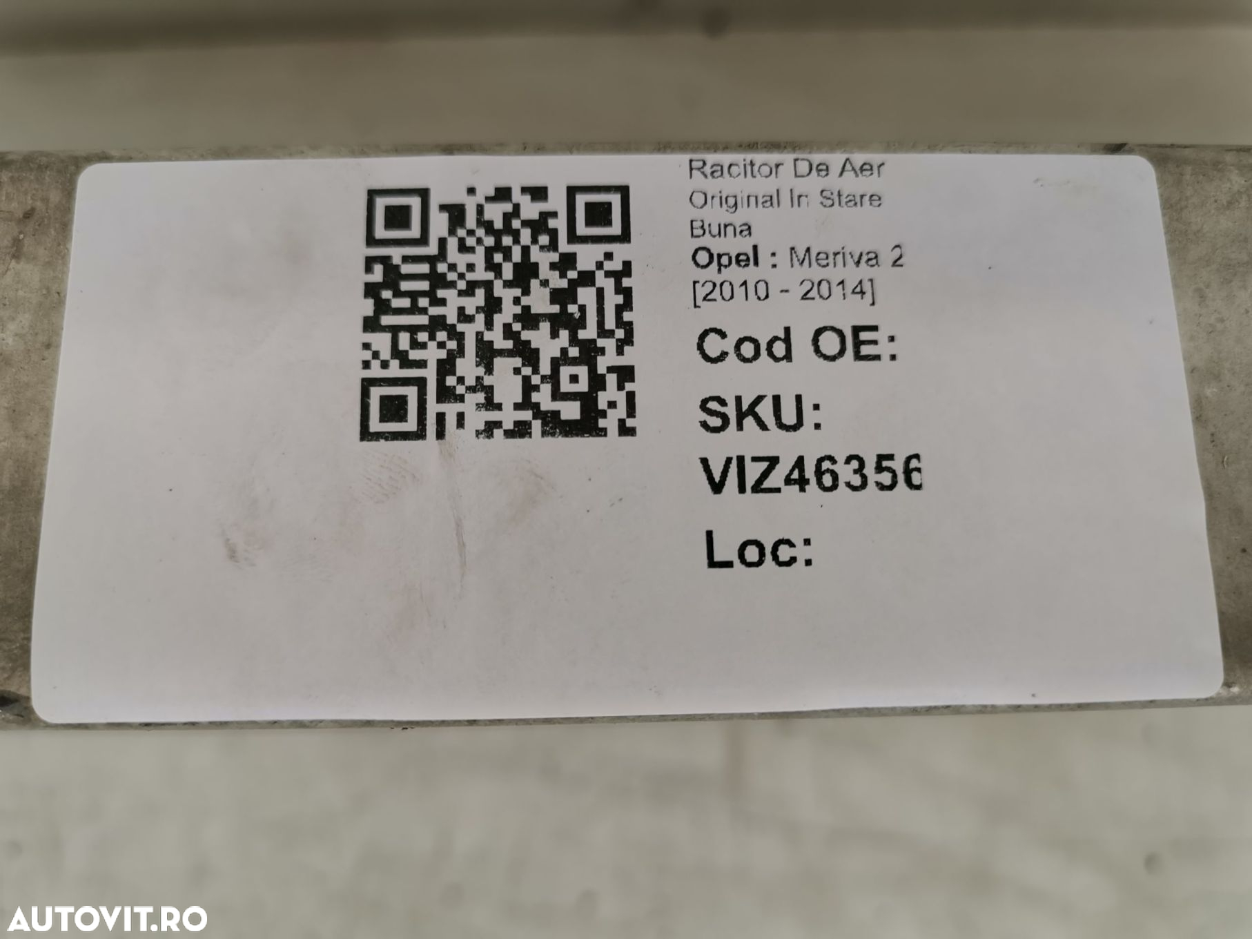 Racitor De Aer Opel  Meriva 2 [2010 - 2014] Original In Stare Buna - 8