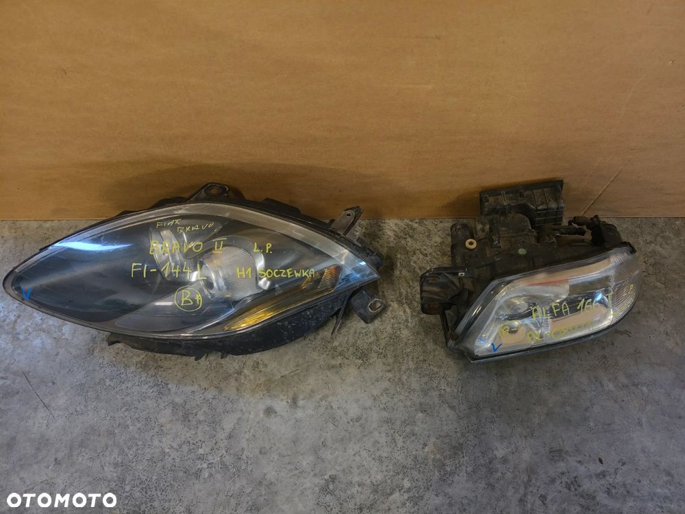 REFLEKTORY LEWE PRAWE FIAT IVECO ALFA ROMEO HALOGENY - 29