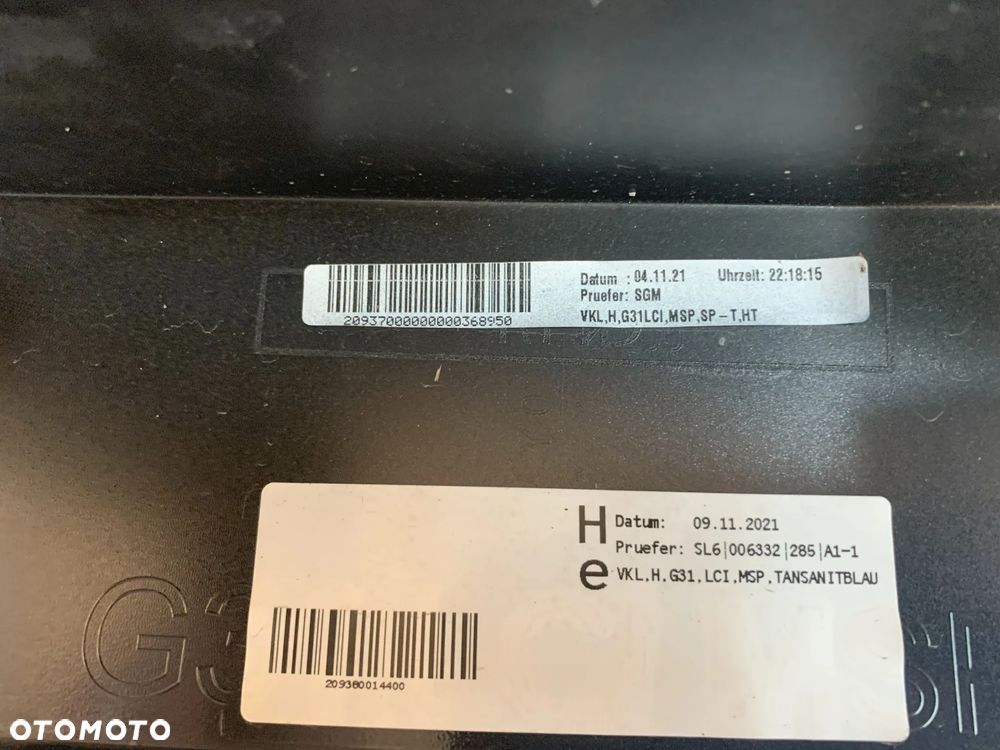BMW 5 V G31 kombi M-Pakiet FL 20r Zderzak tyl tylny g 31 m pakiet lift 2020 - 8