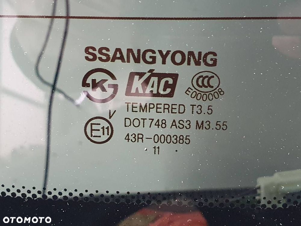 KLAPA TYŁ TYLNA BAGAŻNIKA SSANGYONG KORANDO III CZARNA LAK KOMPLETNA - 5