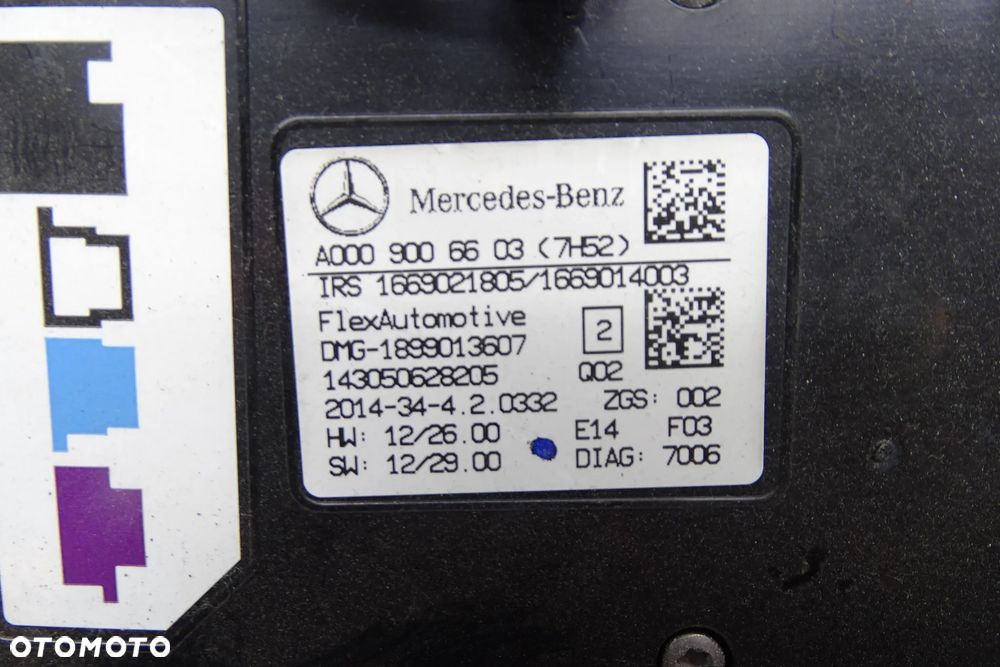 MERCEDES B W246 A W176 CLA W117 LAMPKA WEWNĘTRZNA OŚWIETLENIE KABINY PRZÓD A0009006603 - 3