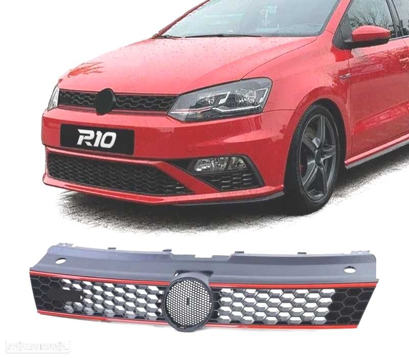 GRELHA FRONTAL VOLKSWAGEN VW POLO 6R 6C 09-17 LOOK GTI - 1