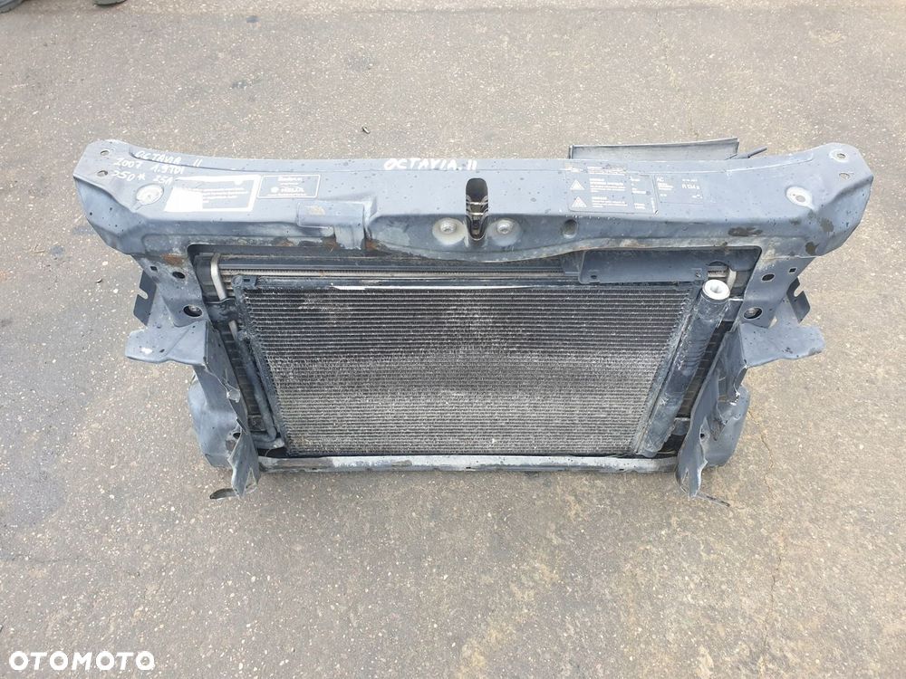 PAS PRZEDNI WZMOCNIENIE CZOŁOWE KOMPLET CHŁODNIC SKODA OCTAVIA II 2007 ROK - 2