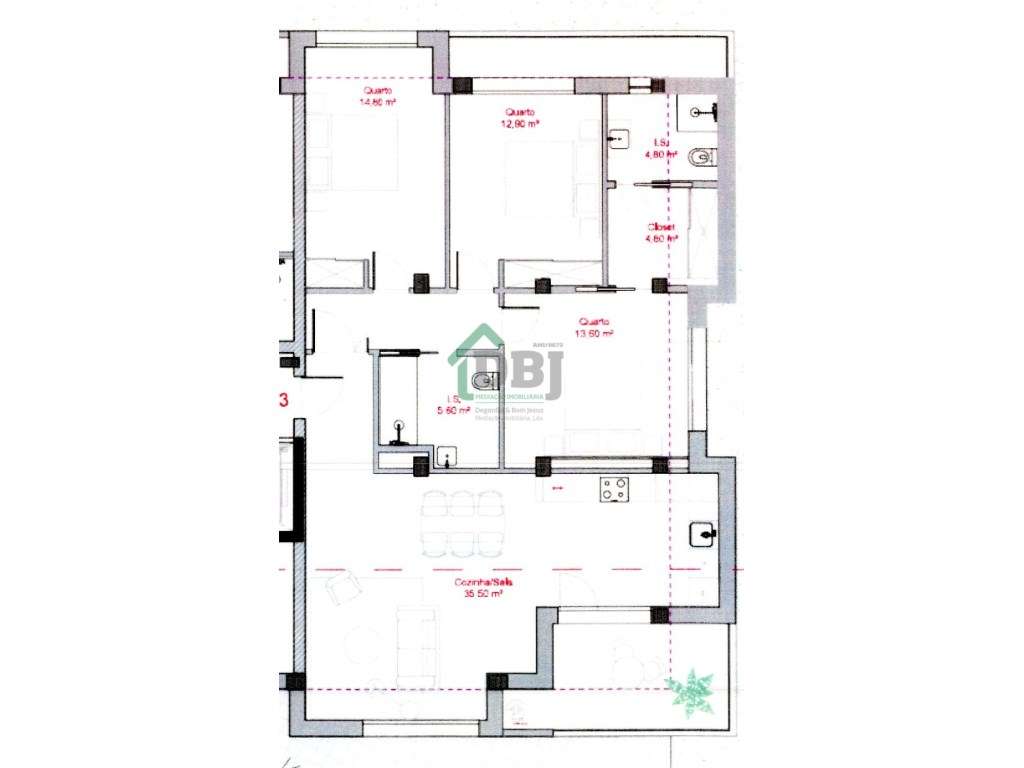 T3 Próximo do novo Hospital das Beiras - Último apartamento disponí... - Grande imagem: 2/4