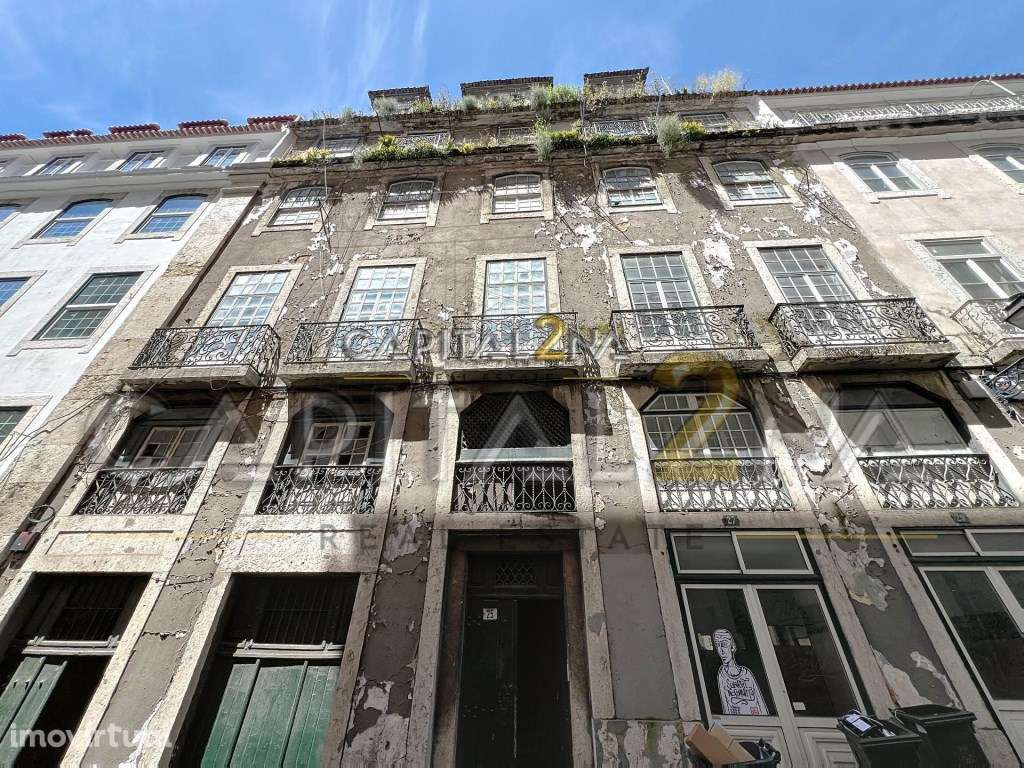 Prédio Devoluto com Projeto Aprovado na Baixa de Lisboa - Grande imagem: 2/51