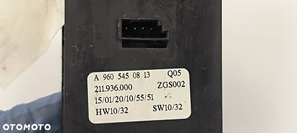 PRZEŁĄCZNIK SZYB MERCDES-BENZ ACTROS MP4 1842 E6 A9605450813 - 5