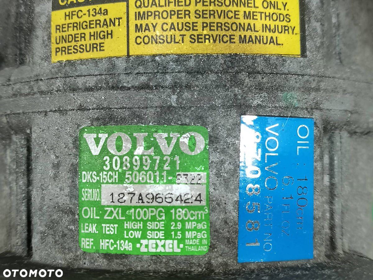 POMPA, SPRĘŻARKA KLIMATYZACJI VOLVO V40 30899721 1.8 16V - 3