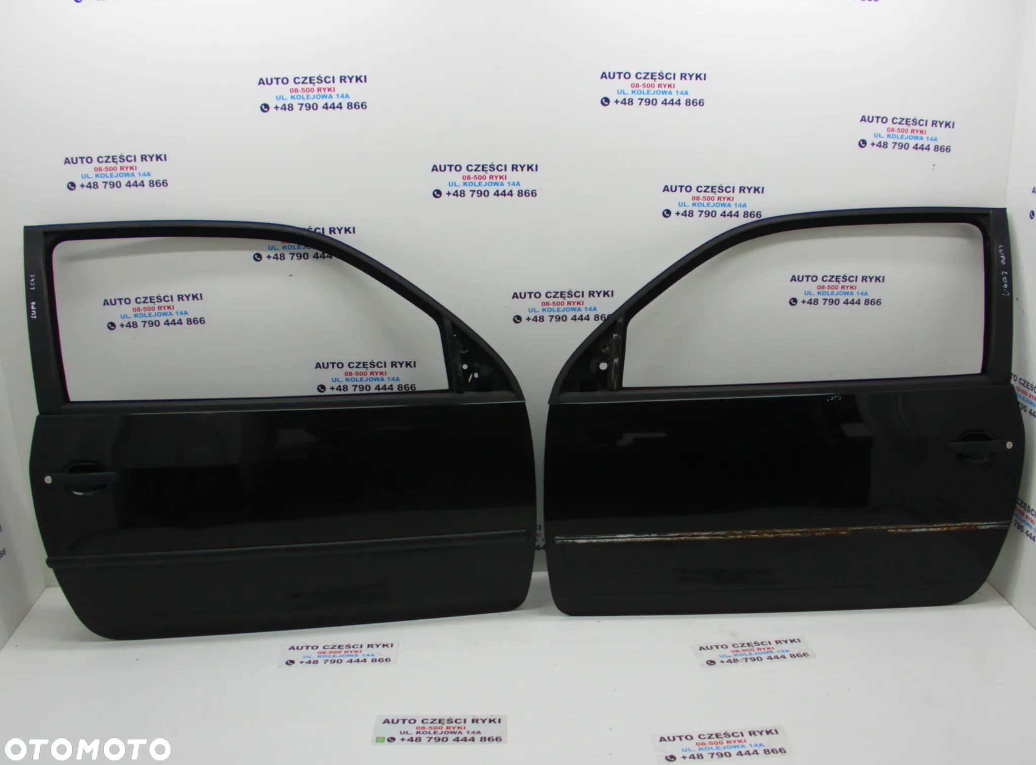 VW Lupo Drzwi prawe lewe  przód L041 3D czarne - 1