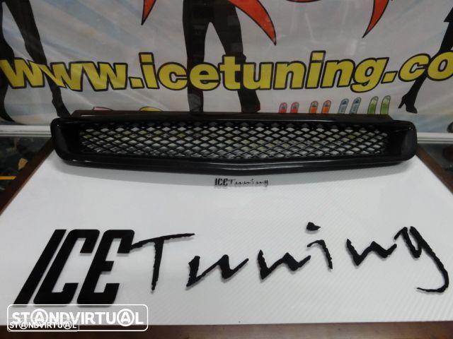 Grelha frontal sem simbolo Honda civic 99-00  EK, EJ type R look em ABS(plastico) - 4