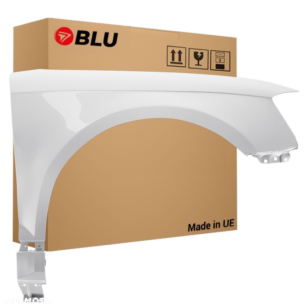 BLU Błotnik AUDI A3 8P lift LS9R prawy biały 08-12 przód GletscherWeiss - 1