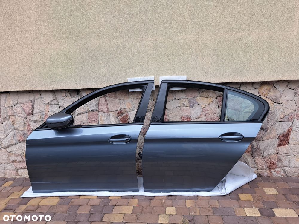 Drzwi Lewe przód tył BMW 5 g30 Blue stone C2Y idealne - 2