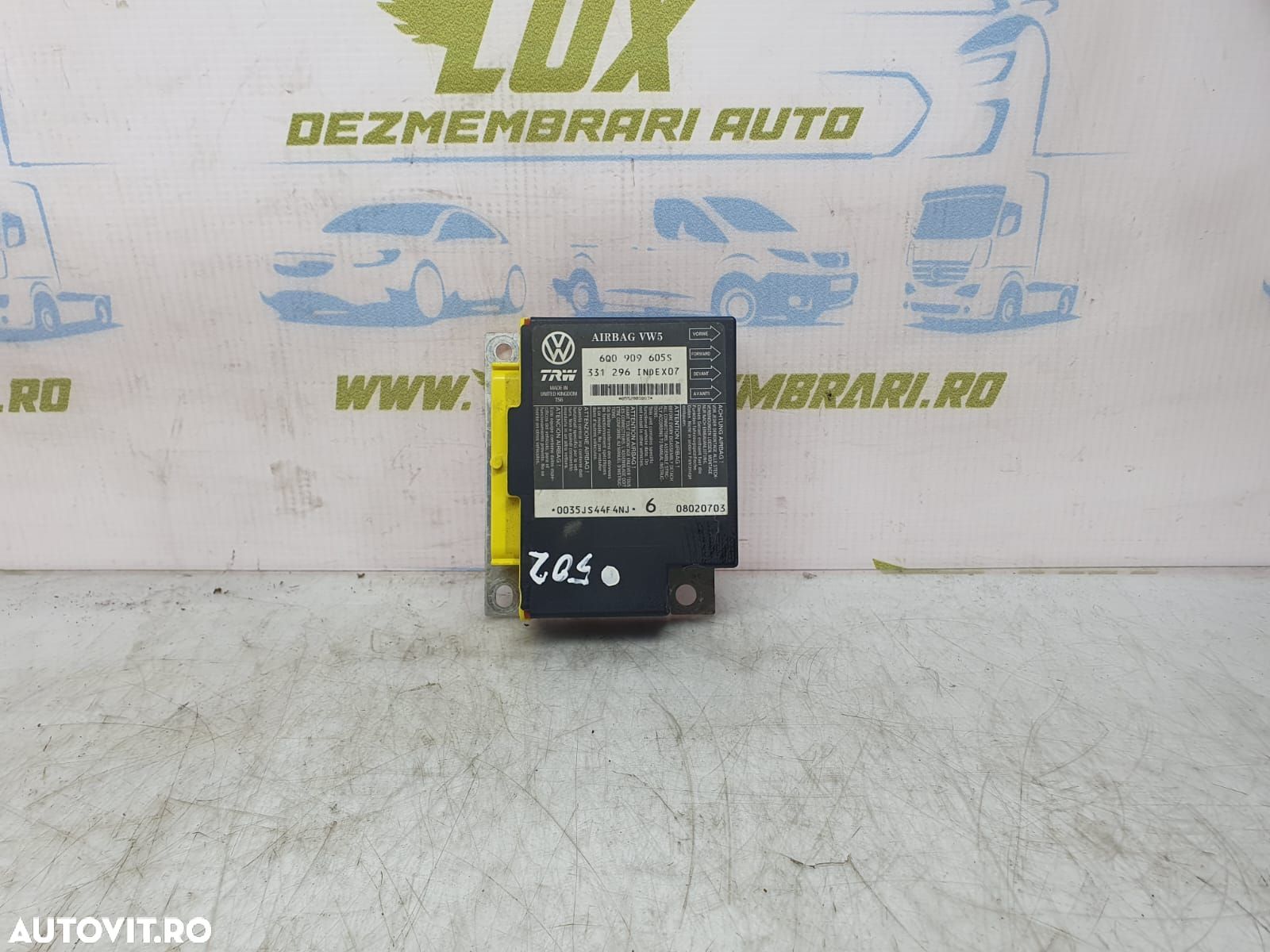 Calculator airbag 6q0909605s Skoda Fabia 6Y [1999 - 2004] - 1