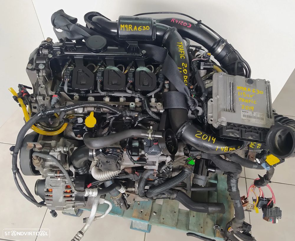 motor Renault Trafic 2.0DCI 115CV M9RA630 M9R630 caixa 6 velocidades PF6024 Nissan Primastar - Opel Vivaro