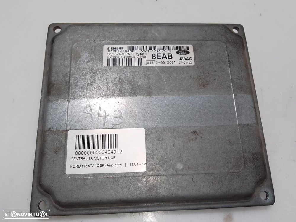 CENTRALINA DO MOTOR UCE FORD FIESTA CBK - 1