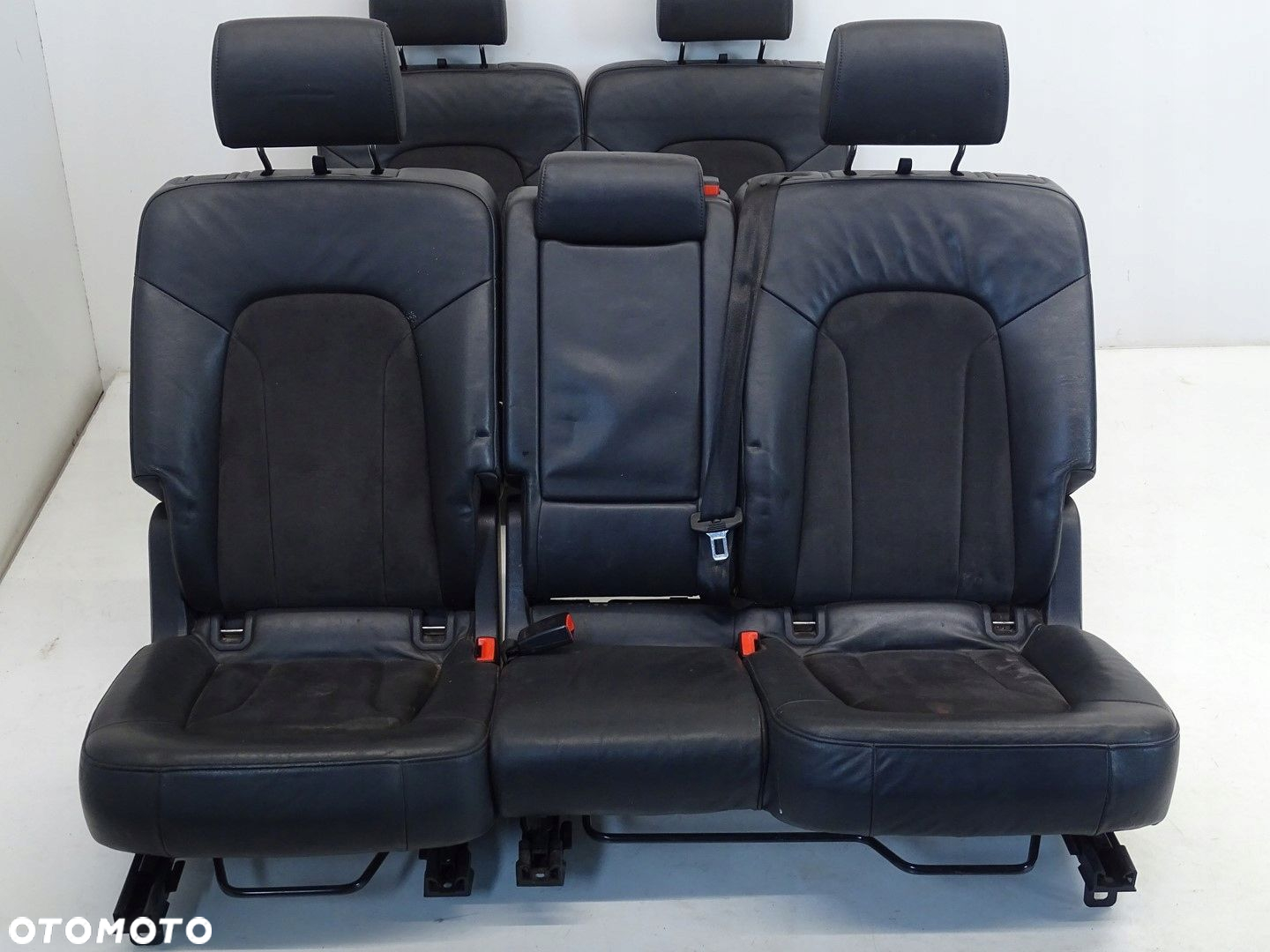 KOMPLET FOTELI DRUGI  TRZECI RZĄD POŁSKÓRA AUDI Q7 4L LIFT - 4