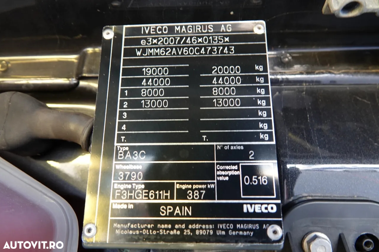 Iveco S-WAY / 530 / RETARDER / I-PARK COOL / FULL AIRMATIC / ANVELOPE 100% / IMPORTAT / CONTRACT POST-SERVICE - 35