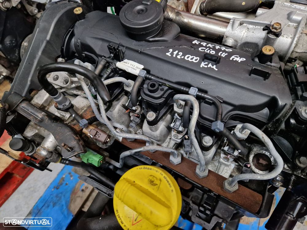 Motor usado K9K770 RENAULT CLIO III 1.5 DCI 86CV FAP DELPHI - 2
