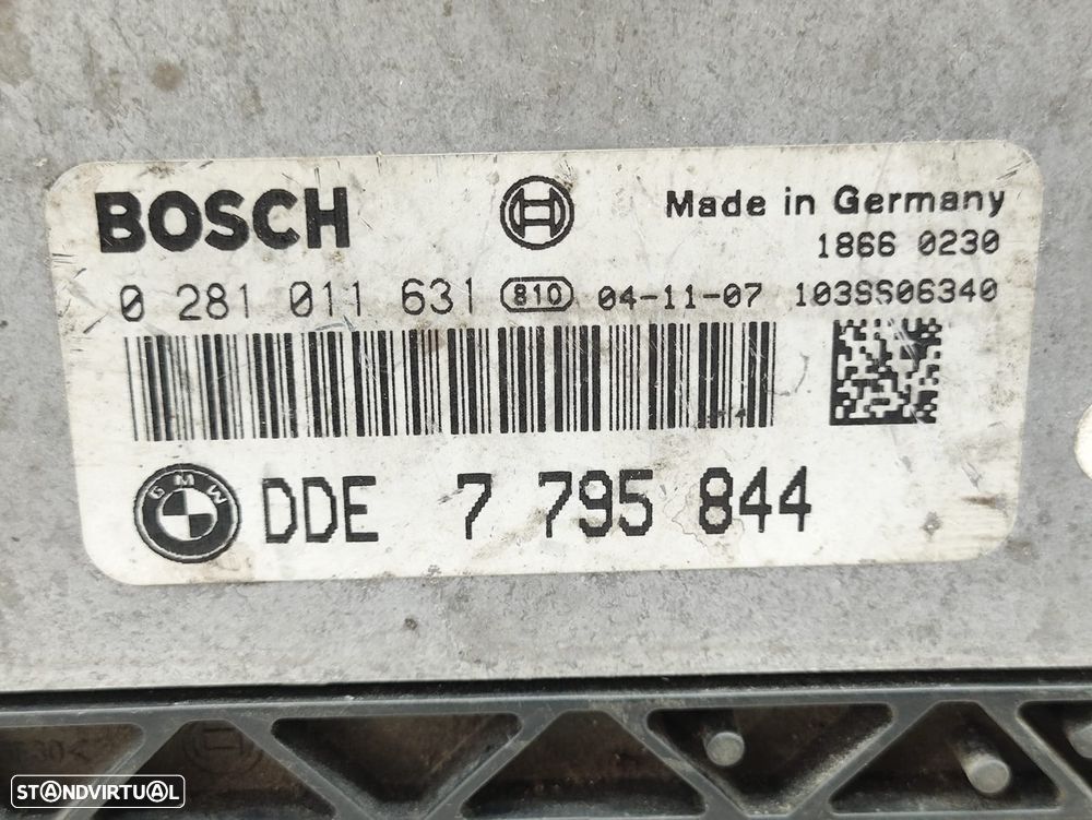 Centralina Motor Original Bosch BMW 2.0D 118D 122cv M47N2 M47D20 204D4 0281011631 7795844 - 6