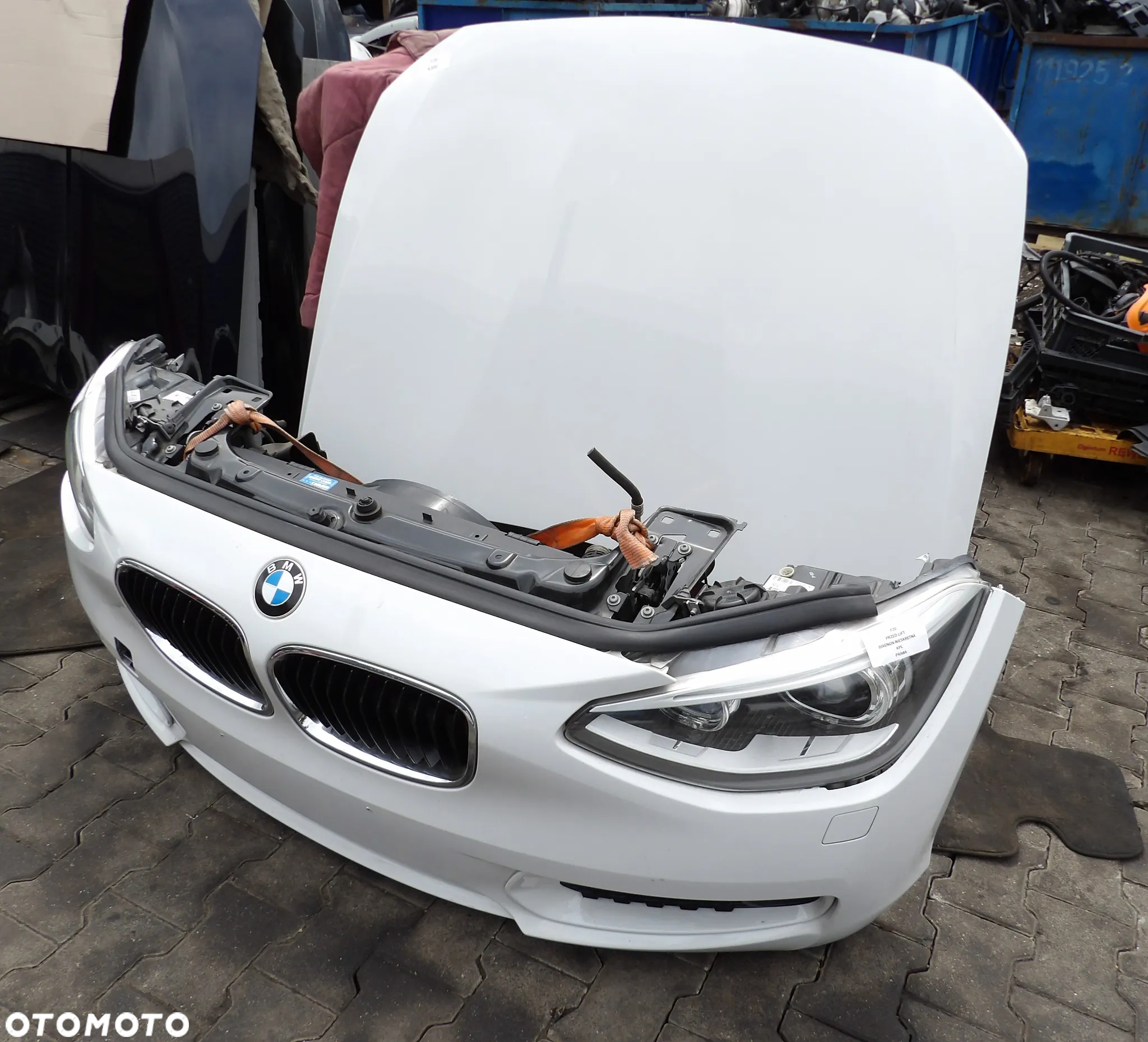 BMW - F20 - KOLOR A300 - PAS PRZEDNI - MASKA-ZDERZAK - BŁOTNIKI  - LAMPY  - KOMPLETNY - ORYGINAŁ - 2