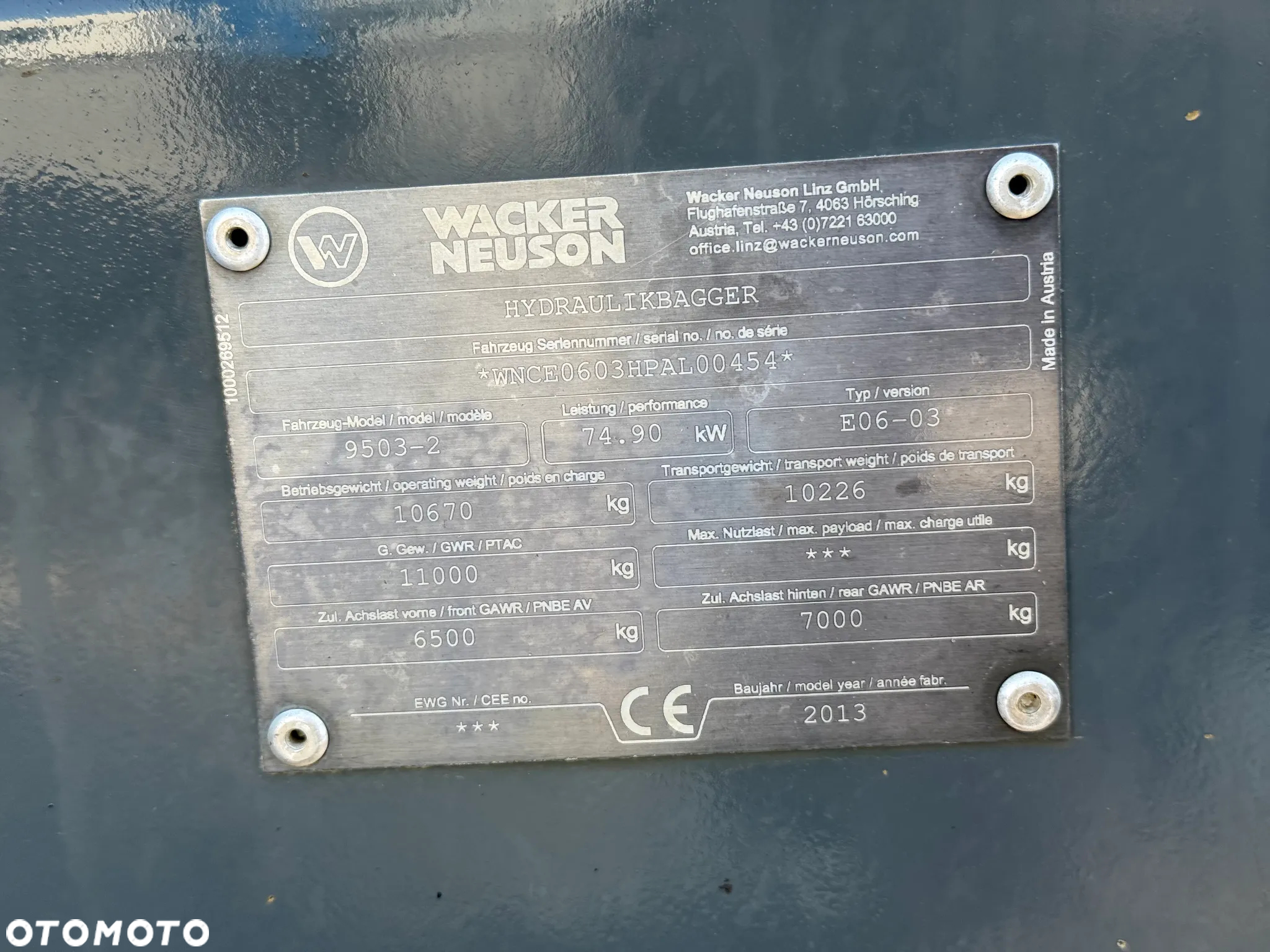 Wacker Neuson 9503-2 TRZY ŁYŻKI - 13