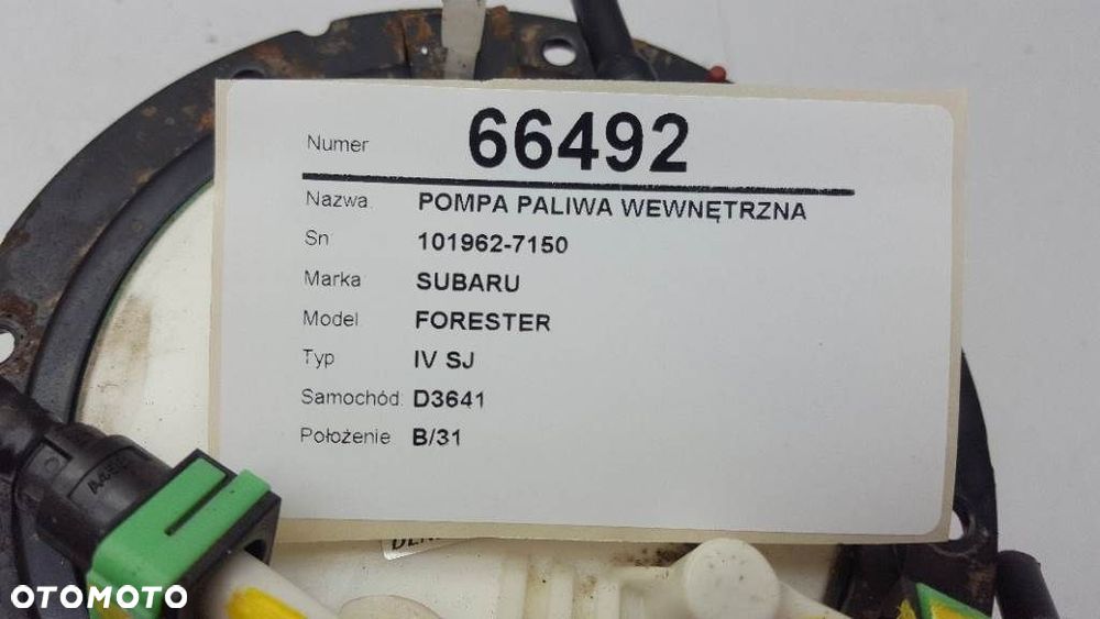 POMPA PALIWA ZBIORNIK SUBARU FORESTER IV SJ 2.0 D - 2