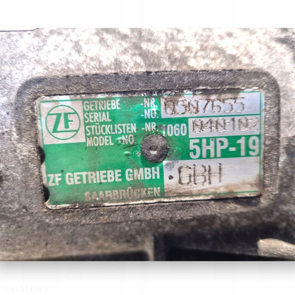 SKRZYNIA BIEGÓW GBH Audi A4 B6 A6 C5 A8 D3 3.0 V6 220KM 5HP-19 - 2