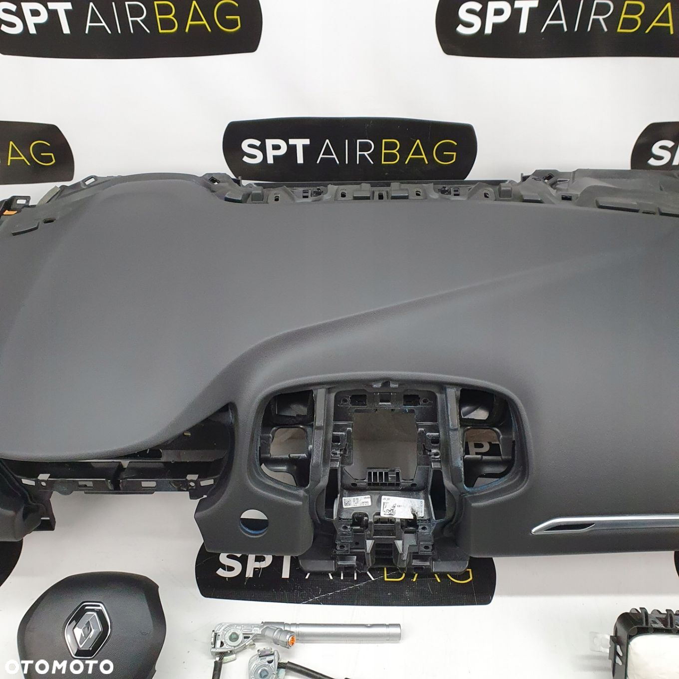 RENAULT SCENIC IV DESKA ROZDZIELCZA KONSOLA KOKPIT PULPIT PODUSZKI AIRBAG AIR BAG PASY KIT SET - 3