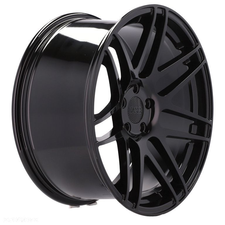 4x Felgi 19 9+10 m.in. do BMW 5 E34 E39 E60 E61 6 E63 E64 7 E32 E38 E65 Czarne HAXER - HX020 (SSA04) - 8