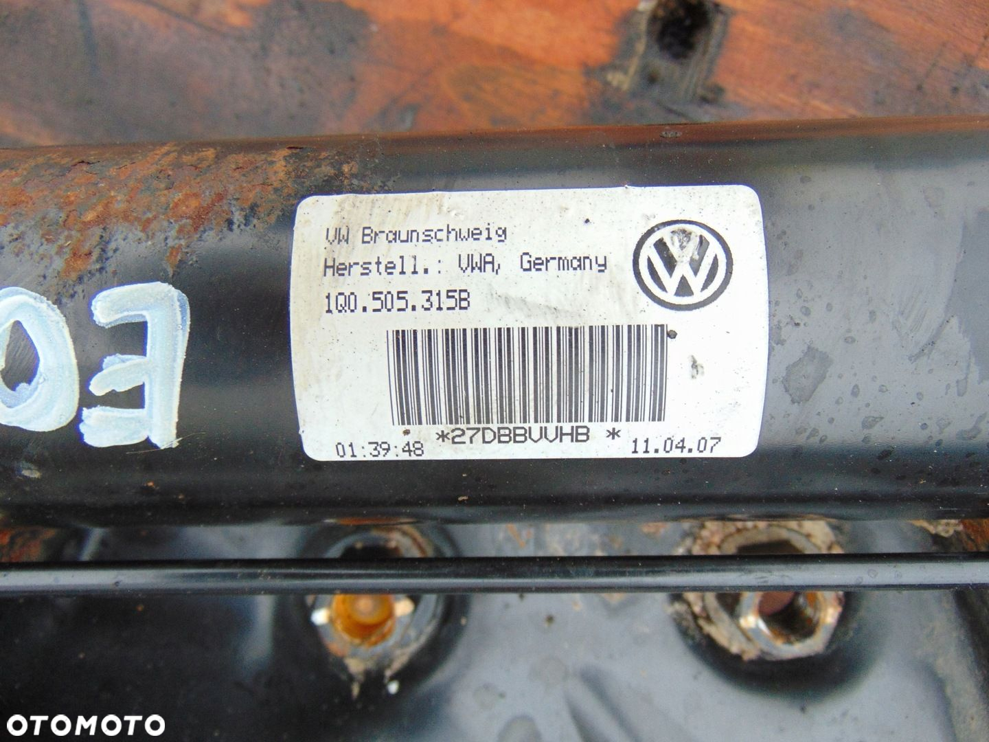 VW EOS 1F SANKI WÓZEK KOŁYSKA WAHACZ ZWROTNICE TYŁ - 7