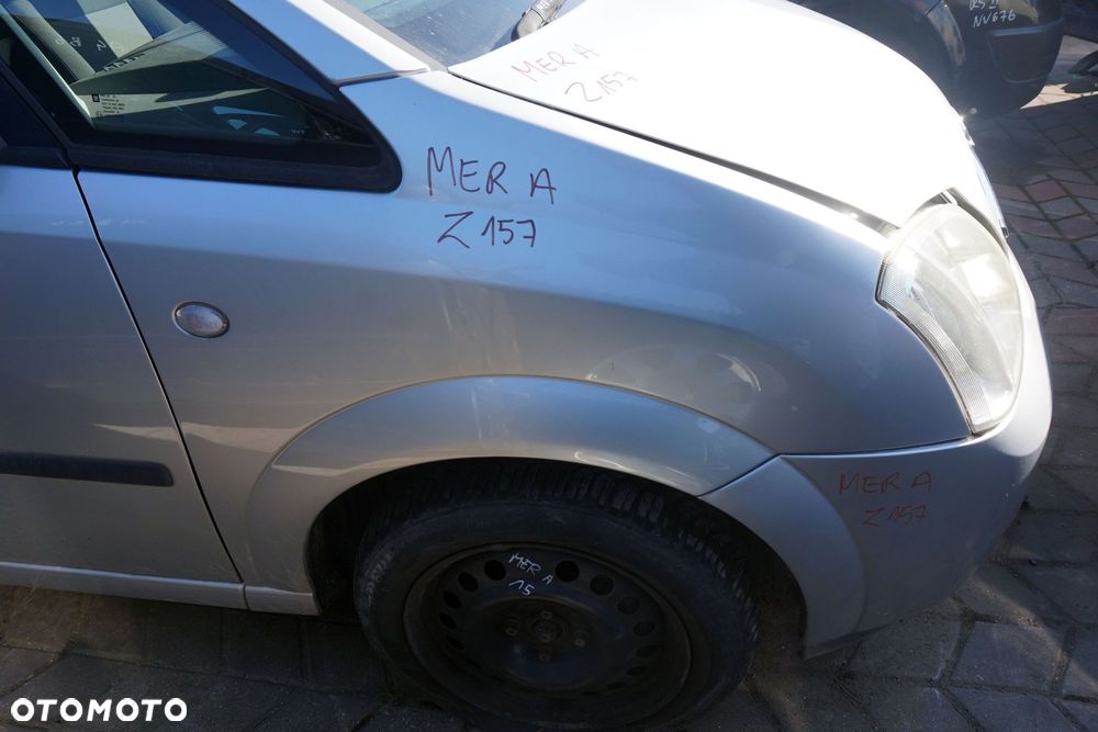 MASKA ZDERZAK BŁOTNIKI LAMPY MERIVA A Z157  OPEL 2003-2005 SREBRNY PRZÓD KOMPLETNY - 11